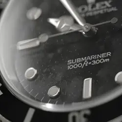 ROLEX SUBMARINER No Date 14060 Black Frozen Dial All Tritium W Number second...