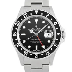 ROLEX GMT MASTER II 16710 BLACK D NUMBER SECOND HAND MENS