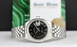 STEEL DATEJUST BLACK