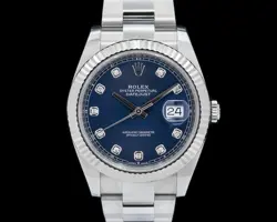 ROLEX 126334 DATEJUST 41 BLUE DIAMOND DIAL 2020