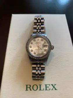 ROLEX LADIES DATEJUST WITH DIAMONDS