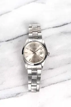 VINTAGE ROLEX OYSTERDATE PRECISION SILVER DIAL 70S REF 6694 MANUAL WIND 34MM