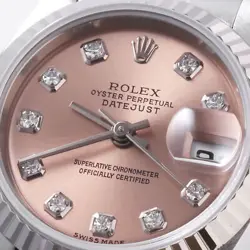 ROLEX DATEJUST 10P DIAMOND 79174G PINK Y NUMBER SECOND HAND WOMEN
