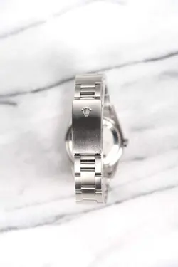 Rolex Oyster Perpetual Date Ref 15200 90s Black Dial 34mm Case.