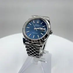 2023 ROLEX DATEJUST 41MM BLUE DIAL JUBILEE 126334 STAINLESS STEEL WATCH