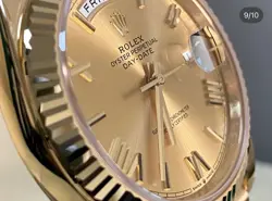 ROLEX DAY-DATE 1803 GOLD PRESIDENT BRACELET WITH GOLD BEZEL