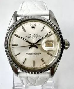 ROLEX OYSTER PERPETUAL DATEJUST AUTOMATIC 36MM STEEL WATCH
