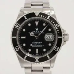 ROLEX SUBMARINER 16610 STAINLESS STEEL BLACK DIAL AUTOMATIC 40MM MEN'S WATCH