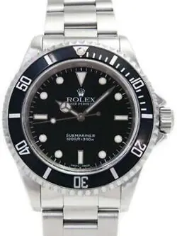 ROLEX SUBMARINER NO DATE 14060M STAINLESS STEEL BLACK DIAL 40MM MEN'S WATCH