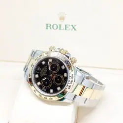 ROLEX 40MM BLACK DIAMONDS 2 TONE DAYTONA REF: 116503 (2018)