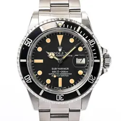 ROLEX SUBMARINER DATE 1680 BLACK DIAL AUTOMATIC 40MM VINTAGE MEN'S WATCH
