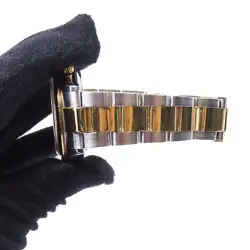 ROLEX Daytona Automatic Watch 116523G 18K Yellow Gold/Stainless Steel Black