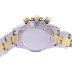 ROLEX Daytona Automatic Watch 116523G 18K Yellow Gold/Stainless Steel Black