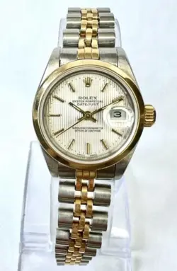 ROLEX OYSTER PERPETUAL DATEJUST AUTOMATIC 26MM 2 TONE WATCH