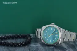 Rolex 116400GV Milgauss Green Crystal Azul Blue Matte Rare 'Z-Blue'