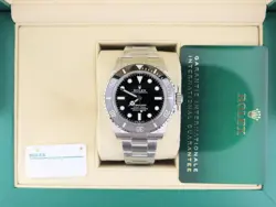 2022 ROLEX SUBMARINER NO DATE 124060 BLACK DIAL SS OYSTER WITH PAPERS 41MM