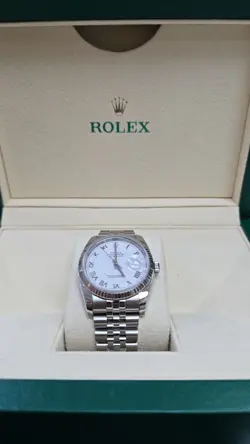 SILVER BEZEL WHITE