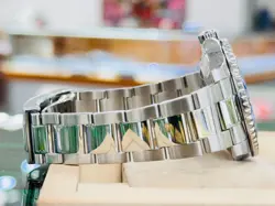 Rolex Submariner Date 116610 Custom " Smurf " Blue Dial Ceramic Bezel Watch MINT