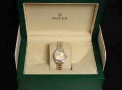 ROLEX LADIES DATEJUST 69278 18K YELLOW GOLD DIAMOND BEZEL 26MM WATCH