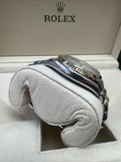 ROLEX DATEJUST 16233 GOLD AND SILVER JUBILEE BRACELET WITH GOLD BEZEL WITH BOX