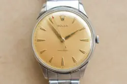 Vintage ROLEX Ref. 9118 Stainless Steel Manual Wind 34.5mm Watch 1955