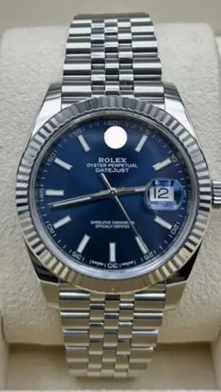 DATEJUST 126334 SILVER JUBILEE BRACELET WITH SILVER BEZEL