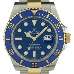 USED ROLEX SUBMARINER DATE 126613LB BLUE CASE: 41MM MEN'S WATCH #121283