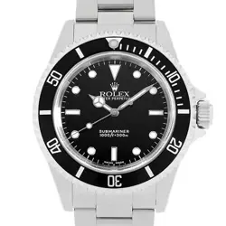 ROLEX SUBMARINER NO DATE 14060M BLACK Y NUMBER SECOND HAND MENS