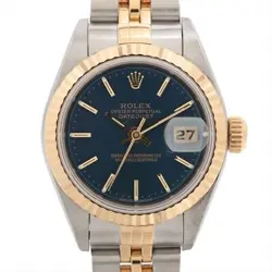 ROLEX DATEJUST 79173 SS×YG AT BLUE-FACE