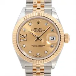 ROLEX DATEJUST 279173G SS×YG AT CHAMPAGNE-FACE 5 EXTRA LINKS