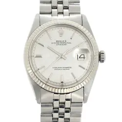 ROLEX DATEJUST  1601  SILVER MOSAIC VINTAGE  MENS WATCH