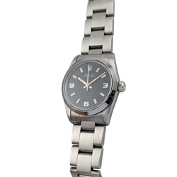 Rolex 67480 Oyster Perpetual 31 Black Explorer Dial 31mm 1997 U Serial Ladies