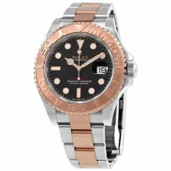 ROLEX YACHT-MASTER 40 BLACK DIAL AUTOMATIC MEN'S STEEL AND 18 CT EVEROSE GOLD