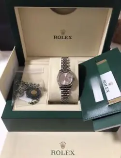 .ROLEX.DATEJUST.PINK.WATCH.DIAMOND