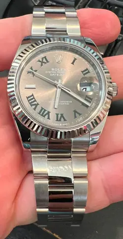 DATEJUST GRAY ROMAN