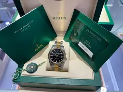 ROLEX DATEJUST 126333 GOLD AND SILVER OYSTER BRACELET WITH GOLD BEZEL