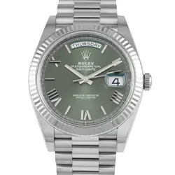 ROLEX DAY-DATE 40 OLIVE GREEN DIAL WATCH 228239