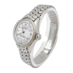 1967 Ladies Rolex 24mm Vintage 18K White Gold Wristwatch w/Diamond Dial. (6517)