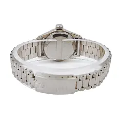 1967 Ladies Rolex 24mm Vintage 18K White Gold Wristwatch w/Diamond Dial. (6517)