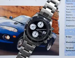 Vintage Tudor by Rolex Oysterdate ref. 79170 Big Block Inverse Panda Chronograph