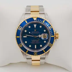 2003 MEN'S ROLEX SUBMARINER 40MM TWO TONE OYSTER 18K GOLD / STEEL WRISTWATCH.
