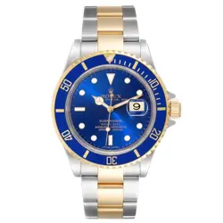1991 MEN'S ROLEX 40MM SUBMARINER OYSTER PERPETUAL 18K GOLD / STEEL WRISTWATCH.