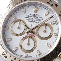 ROLEX Cosmograph Daytona 116503 White Stainless Steel Gold Box Paper