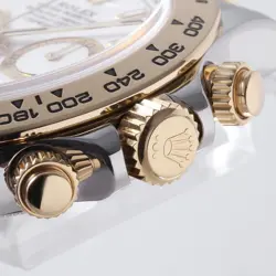 ROLEX Cosmograph Daytona 116503 White Stainless Steel Gold Box Paper