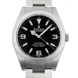 ROLEX EXPLORER 1 214270 BLACK DIAL 39MM AUTOMATIC STAINLESS STEEL MEN'S WATCH