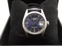 ROLEX DATEJUST 16030 STAINLESS STEEL JUBILEE BLUE DIAL UNISEX WATCH 36MM