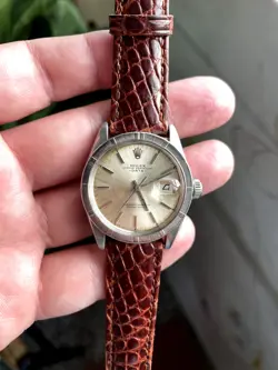 Rolex Date (1967) - Engine Turned Bezel 1501 (w/ JUBILEE Bracelet!)