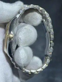 ROLEX 116233 Datejust Oyster Perpetual 18k Gold Jubilee Strap Diamond Dial Watch