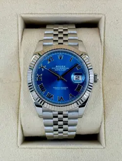 2023 ROLEX DATEJUST 41MM 126334 STAINLESS STEEL BLUE ROMAN NUMERAL DIAL