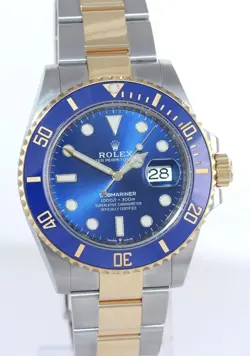 2023 NEW PAPERS ROLEX SUBMARINER 41MM BLUE 126613LB TWO TONE GOLD STEEL WATCH